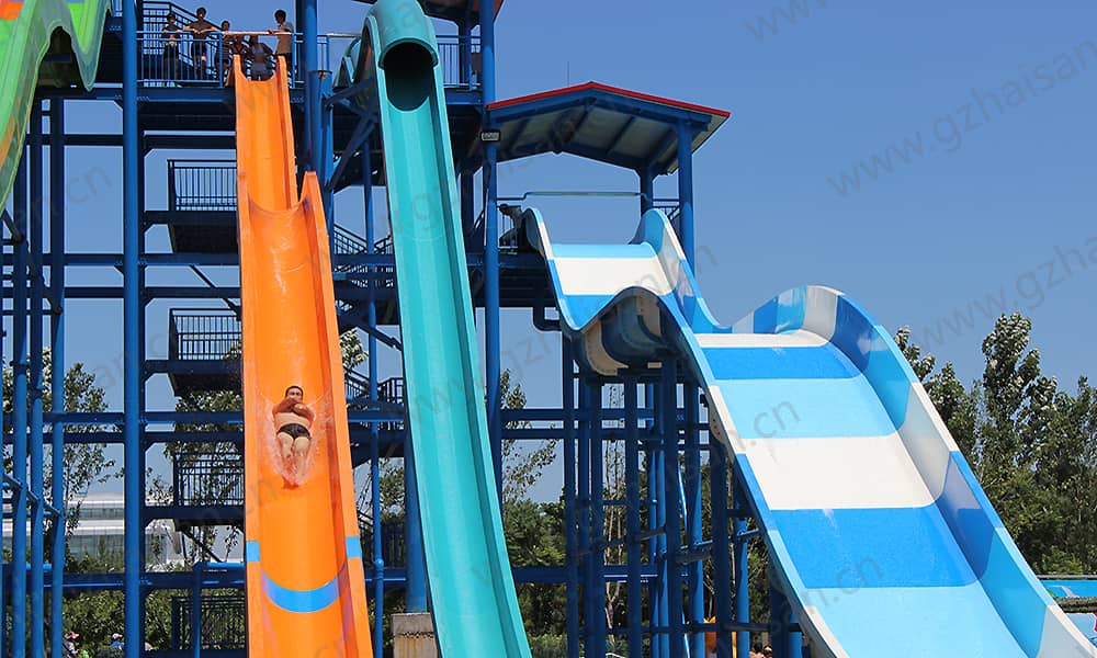 河北保定海森水上大世界高速滑道、家庭宽滑梯