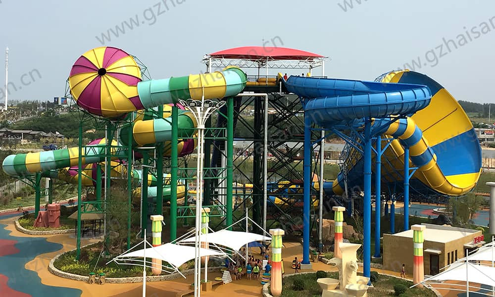 辽宁盖州亚特兰蒂斯海乐园大喇叭、暴风谷组合